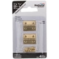 thumbnail image 3 of National Hardware - V1801 1" x 13/16" Hinge 4/pk - Polished Brass, 3 of 4
