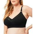 thumbnail image 4 of Sugar Candy LUX Wireless Nursing Bra (for F-K Cups), Maternity Seamless Breastfeeding Bralette, Black, X-Small, 4 of 7
