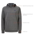 thumbnail image 5 of BASSDASH Men’s Fleece Lined Fishing Hoodies Water Resistant Performance Pullover Sweatshirts Stretchy Hunting Workout Sweatshirt FS32M, 5 of 6