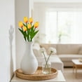 thumbnail image 5 of 1Pc Artificial Flowers Fake Tulip, Multicolored Tulip for Spring Indoor Table Cnterpiece Wedding Decorations Mother's Day Easter Gifts, Simulation Tulip Bouquet Floral Decor(Yellow,13.4x1"), 5 of 9