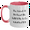 White/Pink, variant on Funny Volunteering Quotes Gifts from Men to Volunteers on Father's Day - Two Tone Ceramic Coffee Mug - Black and White, Red and White, Navy and White, Pink and White
