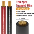 thumbnail image 3 of Wire Xaugiry calibre 8 (25 pies rojo+25 pies negro) CCA Copper, 3 of 8