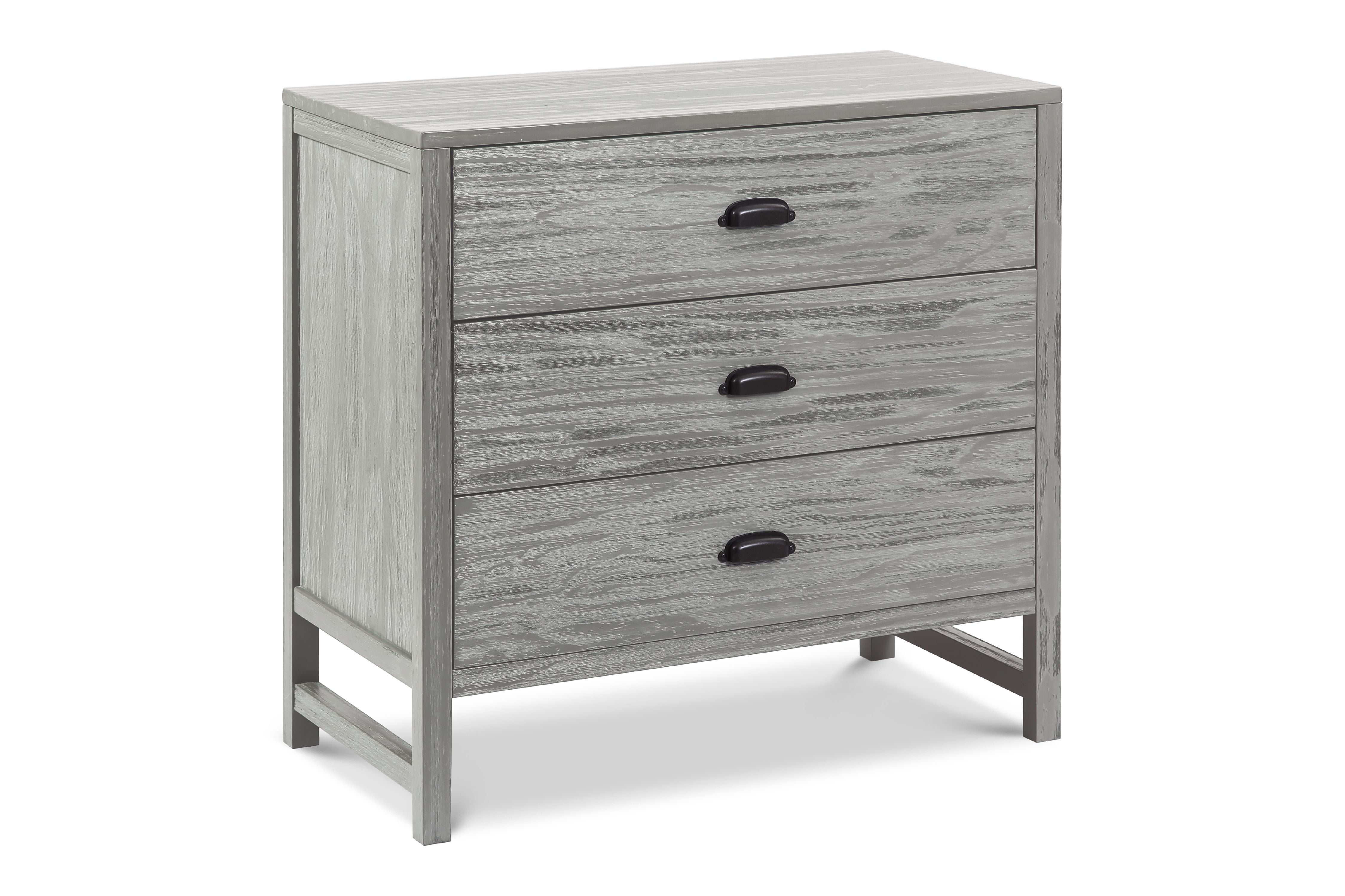 DaVinci Fairway 3Drawer Dresser in Rustic Grey Finish