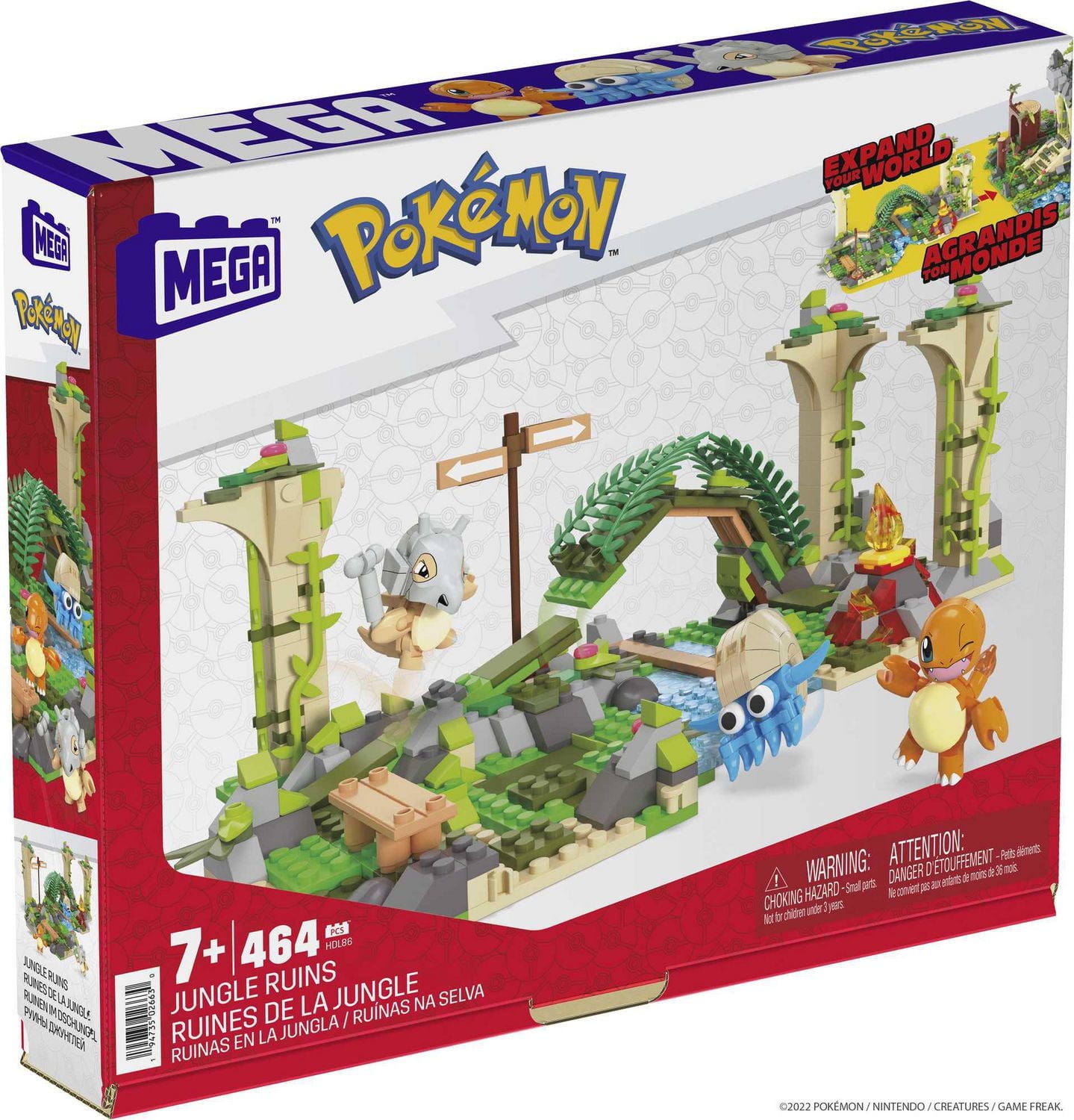 MEGA Pokémon Ruines de la jungle, coffret de construction - 464 pièces Âges 7+