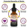 thumbnail image 3 of MAX ABSORPTION Biotin Liquid Drops, 5000 mcg Biotin Per Serving, 60 servings, No Artificial Preservatives, Vegan Friendly, Support Healthy Hair, Strengthen Nails and Improve Skin Health, Made in USA, 3 of 8