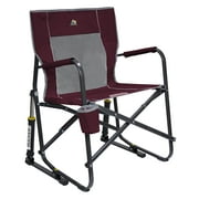 GCI Outdoor Freestyle Rocker Portable Folding Camping Chair, Maroon