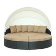 thumbnail image 3 of Modway Quest Canopy Outdoor Patio Daybed in Espresso Mocha, 3 of 10