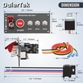 thumbnail image 2 of SNNROO 5-in-1 Racing Ignition Switch Panel  30A DC 12V Push Start Ignition Kit for Car Truck, 2 of 6