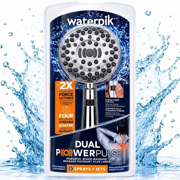 Waterpik ZZR-769ME, 6 Modes Handheld Showerhead