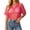 Hot Pink, variant on Women's Sheer Fishnet Top Sexy Short Sleeves Net T Shirts Crop Top (Light Green, S)
