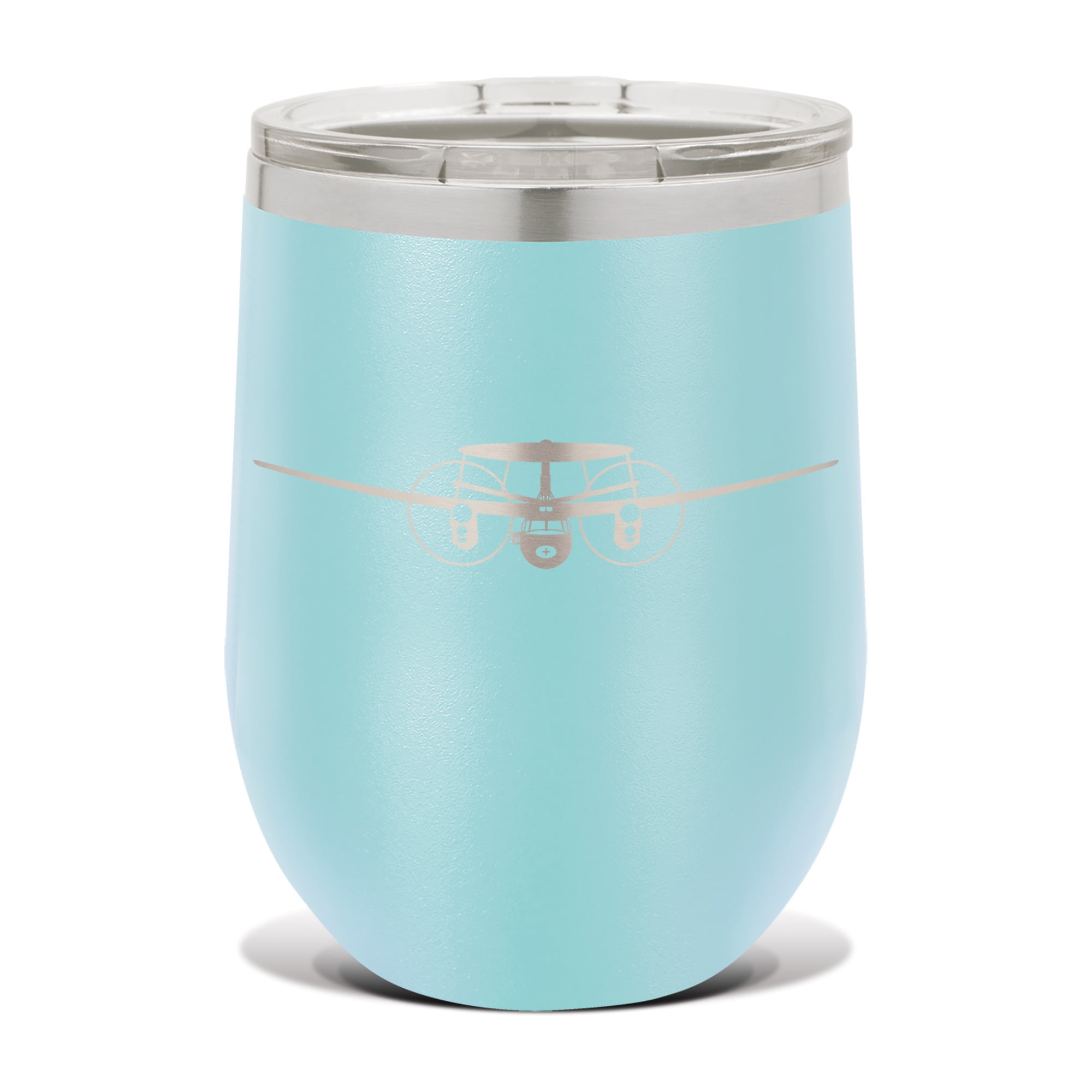 E2 Hawkeye Wine Tumbler 12 oz Laser Engraved Stainess Steel