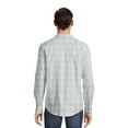 thumbnail image 3 of George Men's & Big Men's Long Sleeve Poplin Button-Up Shirt, Sizes S-3XL, 3 of 5