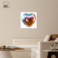 thumbnail image 3 of Disco Heart Canvas Pop Art Prints by Art Remedy, Gallery Wrapped, 30" x 30", 3 of 7