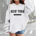 thumbnail image 4 of New York Italian Hoodies for Girls Boys Long Sleeve Casual Graphic Hooded Sweatshirt with Pockets Pullover Tops, 4 of 5