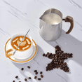 thumbnail image 4 of Milk Frothing Pitcher 20 OZ (600ML),Espresso Steaming Pitchers with Anti-Scald Handle, Milk Frother Cup Stainless Steel, 4 of 8