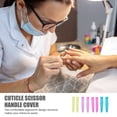 thumbnail image 3 of MasteelfCA Cuticle Trimmer Handle Silicone Sleeve: Protector 4 Pairs Non- Cuticle Scissor Handle Cover Cuticle Handle Protector, 3 of 9