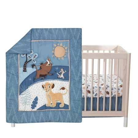 UPC: 0084122790032 | Disney Baby Lion King Adventure Blue 3-Piece Crib Bedding Set by Lambs & Ivy