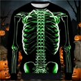 thumbnail image 2 of JIAYUE Sweatshirt For Girls Casual Soft Long Sleeve Halloween Themed Print Crew Neck Hoodless Tops For Fall Winter Loose Fit Daily Outdoor Play And Festive Party Wear,7-8 Years, 2 of 4