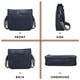 thumbnail image 5 of AUYOCO Bolso bandolera de piel vegana para mujer, bolso cruzado con correa para guitarra, bolsillos con cremallera, bolso de hombro, 5 of 5