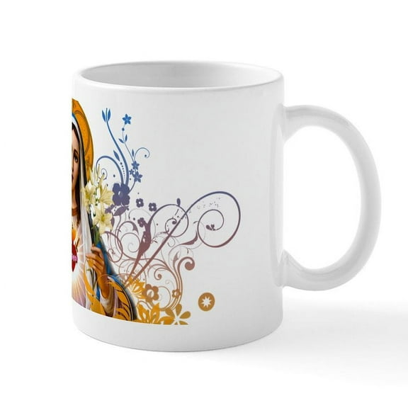 CafePress - Immaculate Heart Of Mary Mug - 11 oz Ceramic Mug - Novelty Coffee Tea Cup