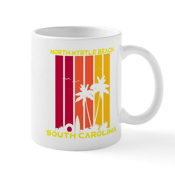 CafePress - South Carolina North Myrtle Beach Mugs - 11 oz Ceramic Mug - Novelty Coffee Tea Cup