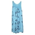 thumbnail image 2 of Women's Plus Size Floral Sleeveless Loose Boho Casual Short Dresses, 2 of 2
