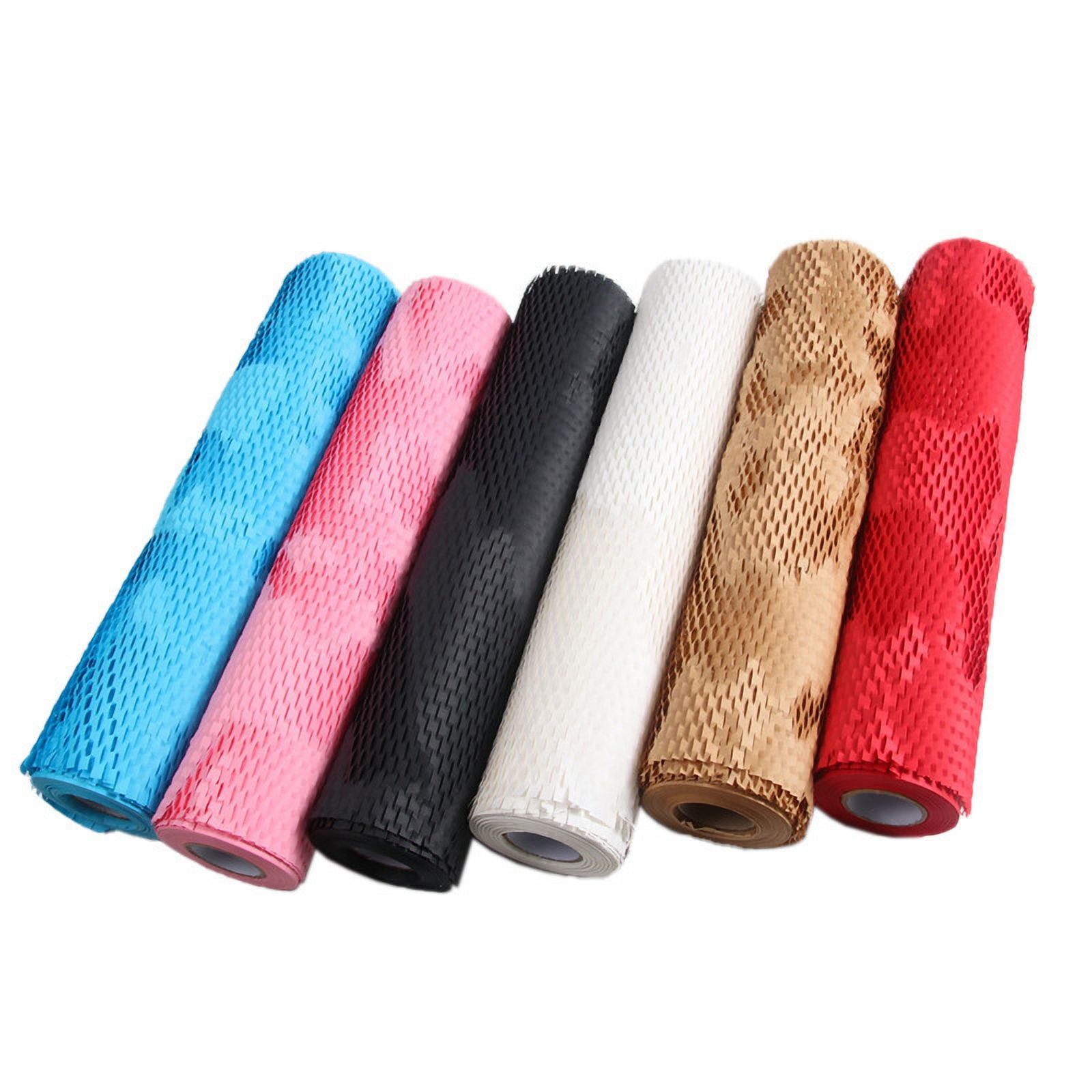 NAMZI shock-absorbing packaging paper, biodegradable kraft paper, gift glass ceramic packaging honeycomb paper (black)