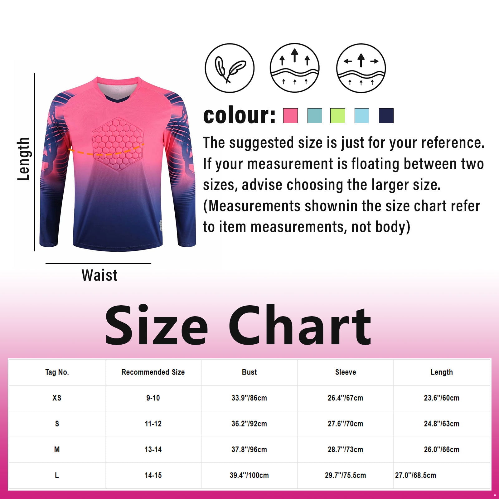 : Loodgao Kids Boys Girls Soccer Goalkeeper Jersey V-Neck Long  Sleeve Goalie Shirt Football Uniform : Clothing, Shoes & Jewelry