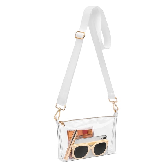 Clear Purse for Women, Clear Crossbody Bag Stadium Approved, Small Transparent Handbag for Concert Event Festival