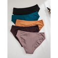 thumbnail image 2 of 5 Pack Plus Size Comfortable Breathable Triangle Panties Multicolor, 2 of 6
