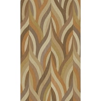 Orange Mocha Interlacing Lines Geometric Wallpaper