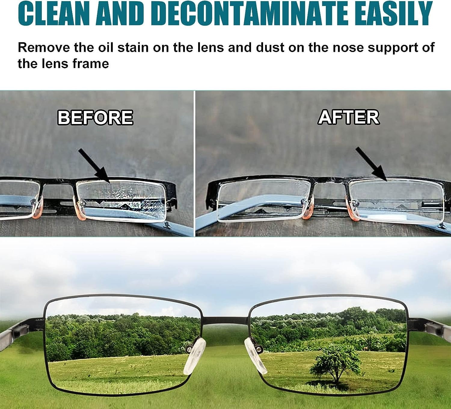  KAZIO Lens Scratch Removal Spray, Eyeglass Windshield