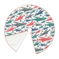 thumbnail image 3 of Kll Colorful Shark Christmas Tree Skirt 48",Party Decorations Farmhouse For Christmas Decorations Holiday Party, 3 of 8