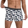 thumbnail image 3 of Men's Boxer Briefs, cool stingray fish cute Soft Comfy Mens Underwear Boxer Briefs Breathable With Widen Waist, 3 of 7
