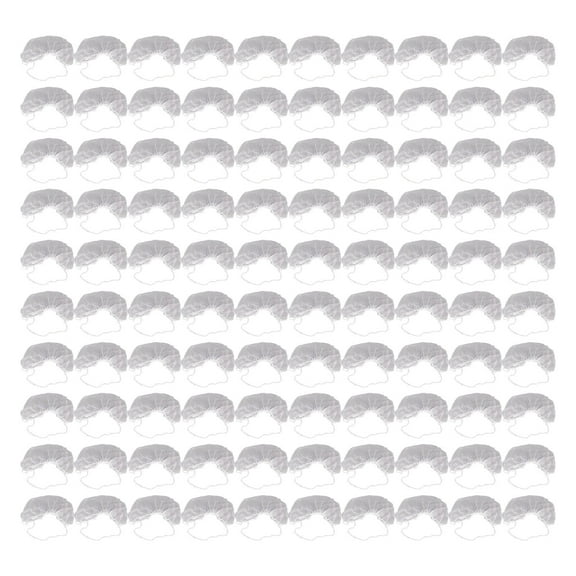 Beard Guard, 100pcs Beard Guards Dispoable Nylon Elastic Breathable Latex Fr-ee Beard Protector Nets for Man (white)