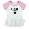 thumbnail image 1 of Heartbreaker Funny Dresses For Baby, Newborn Babies Skirts, Infant Princess Dress, 0-24M Kids Graphic Clothes (Pink Raglan Dresses, 0-6 Months), 1 of 4