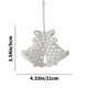 thumbnail image 3 of Adorno colgante con purpurina para árbol de Navidad | Decoración navideña para ventanas (hazlo tú mismo) | Decoración festiva de plástico para el hogar y la decoración navideña de interiores, 3 of 6