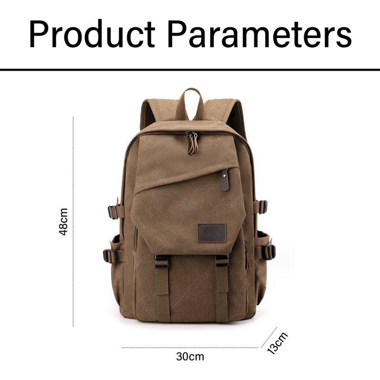 Heren Reizen Rugzak Mannen Stijlvolle Daypack, Canvas