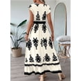 thumbnail image 4 of Summer Dresses for Women 2025 Casual Ruffle Sleeves Dress Sundresses Boho Beach Dresses L, 4 of 6