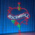 thumbnail image 3 of C-craft Rock And Roll with Heart Neon Sign Long-lasting Art Decor That Rocks Your World, 3 of 4