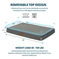 thumbnail image 4 of Cama para perros LIORCE, espuma viscoelástica ortopédica, XXL, impermeable, 6 pulgadas, 4 of 6