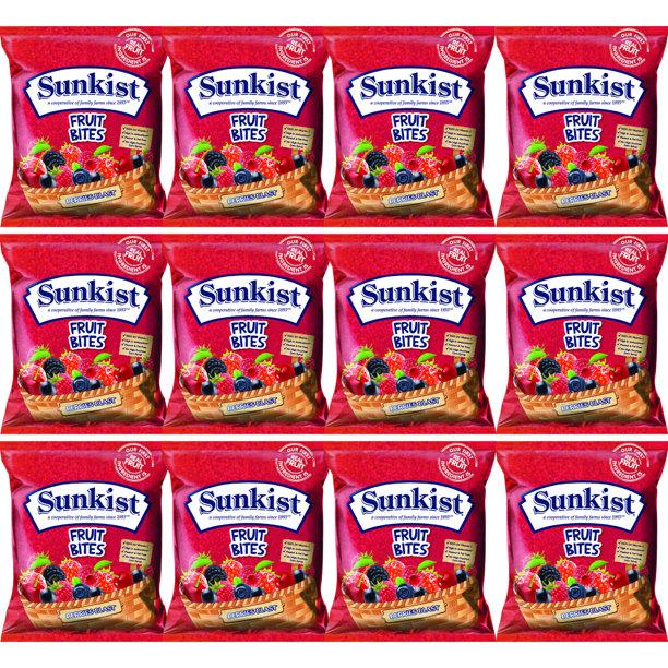 Sunkist Assorted Fruits Snacks Berries Blast, Peanut & FatFree No High