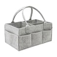 thumbnail image 1 of Felt Bag for Diapers, Storage Bag for Mom and Baby, Travel Storage Bag, Storage Bag for Everyday Necessities, Diaper Bag, Gray, 1 of 5