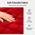 thumbnail image 4 of CozeLy Round Stool Cushion Cover Soft Padded Stool Seat Cover with Elastic Washable Round Chair Cover for Kitchen Island Vanity Stool up to 16 Inch, 4 of 8