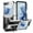 White, variant on Dteck for Samsung Galaxy Z Flip 6 Case with Hinge Protection, Full Body Military Drop Shockproof Rugged Case with Screen Protector for Samsung Galaxy Z Flip6 with Kickstand, Black
