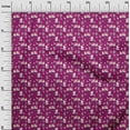 thumbnail image 3 of oneOone Silk Tabby Dark Magenta Fabric Christmas Dress Material Fabric Print Fabric By The Yard 42 Inch Wide, 3 of 5