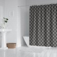 thumbnail image 2 of Gray and Black Checkerboard Pattern Shower Curtain 84"x72" ,Bathroom Decorative Shower Curtains Set with 12 Hooks,Modern Waterproof Washable Shower Curtain, 2 of 6