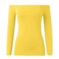 thumbnail image 6 of oqasdz Sweaters for Women Off The Shoulder Long Sleeve Sweaters Basic Tops Going Out Cute Fall Winter Warm Fashion Casual Cozy Daily Wear, 6 of 6