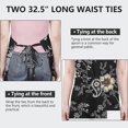 thumbnail image 6 of Pioneer Flower Floral Print Pattern Apron-Garden Aprons for Women with Pockets-Cotton Linen Waterproof Kitchen Cooking Gardening Aprons Adjustable for Kitchen,Cooking,BBQ and Salon 33x27 Inch, 6 of 7