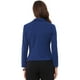 thumbnail image 3 of Blazer de Negocios INSPIRE CHIC para Mujeres, Chaquetas de Traje Casual Elegante de Oficina, Abierto, S Azul Oscuro, 3 of 6
